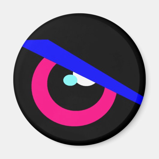 FRIDGE MONSTER (Mad Eye 1)-magneet Magneet (Voorkant)