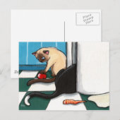 Fridge Raiders Cat Briefkaart (Voorkant / Achterkant)