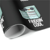 Fridgin Cool Funny Refkoelkast Pun Dark BG Cadeaupapier (Rol Hoek)