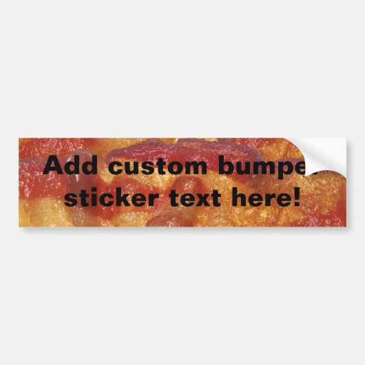 Fried Bacon Strip Bumpersticker (Voorkant)