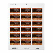 Fried Bacon Strip Etiket (Full Sheet)