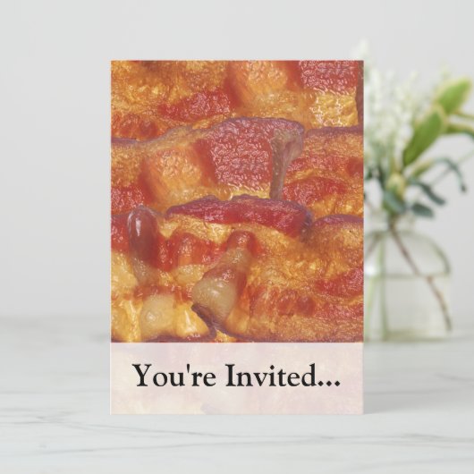 Fried Bacon Strip Kaart (Staand voorkant)