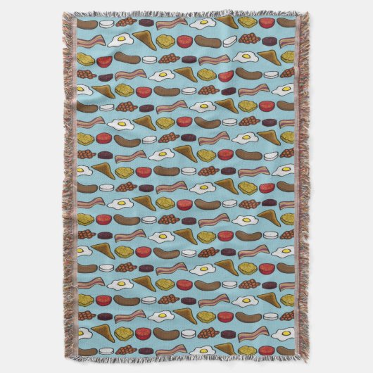 Fried Breakfast Deken (Voorkant Verticaal)