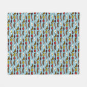 Fried Breakfast Fleece Deken (Voorkant (Horizontaal))