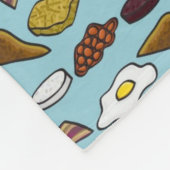 Fried Breakfast Fleece Deken (Hoek)