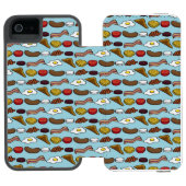 Fried Breakfast Incipio iPhone Portemonnee Hoesje (Agenda Open)