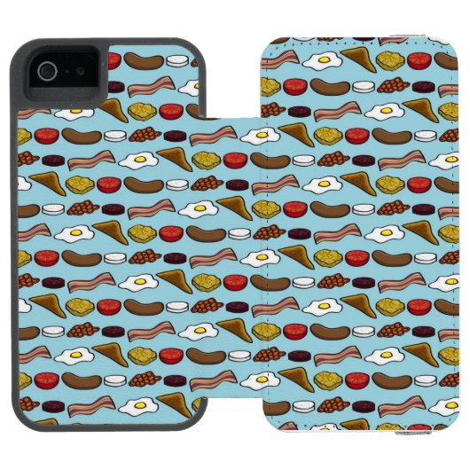 Fried Breakfast Incipio iPhone Portemonnee Hoesje (Agenda Open)