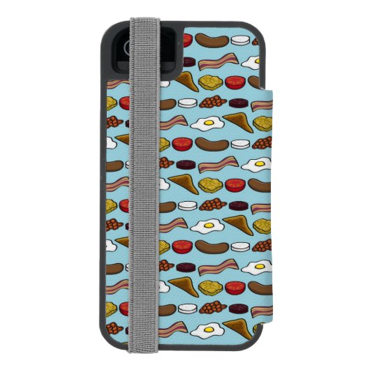 Fried Breakfast Incipio iPhone Portemonnee Hoesje (Agenda Achterkant)