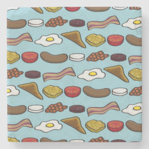 Fried Breakfast Stenen Onderzetter