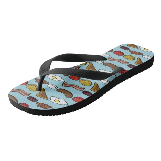 Fried Breakfast Teenslippers (Schuin)