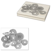 Fried Calamari Rings Italiaanse voedselproducent F Rubberstempel (Gestempeld)