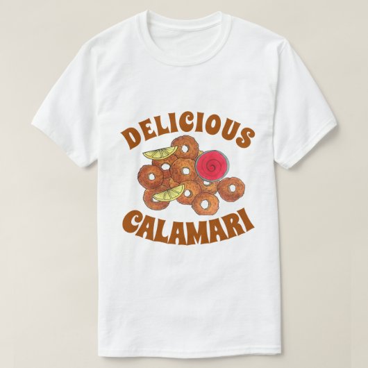 Fried Calamari Rings Italiaanse voedselproducent F T-shirt (Design voorkant)
