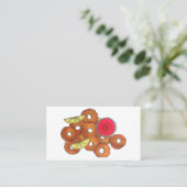 Fried Calamari Rings Italiaanse voedselproducent F Visitekaartje (Staand voorkant)