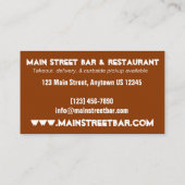 Fried Calamari Rings Italiaanse voedselproducent F Visitekaartje (Achterkant)