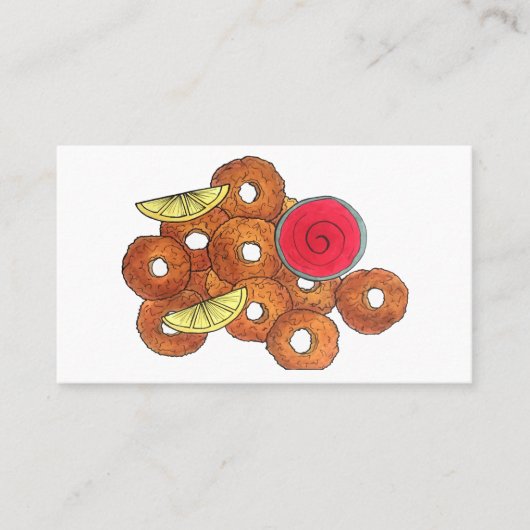 Fried Calamari Rings Italiaanse voedselproducent F Visitekaartje (Voorkant)