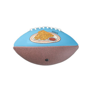 Fried cartoon-illustratie american football