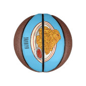 Fried cartoon-illustratie basketbal (Verticaal)