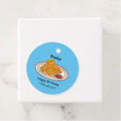 Fried cartoon-illustratie bedankjes labels (In situ)