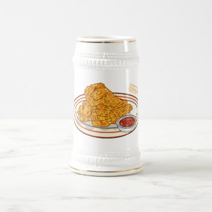 Fried cartoon-illustratie bierpul