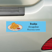 Fried cartoon-illustratie bumpersticker (Op auto)