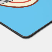 Fried cartoon-illustratie bureaumat (Hoek)