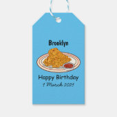 Fried cartoon-illustratie cadeaulabel (Voorkant)