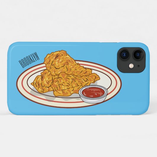 Fried cartoon-illustratie Case-Mate iPhone case (Achterkant (horizontaal))