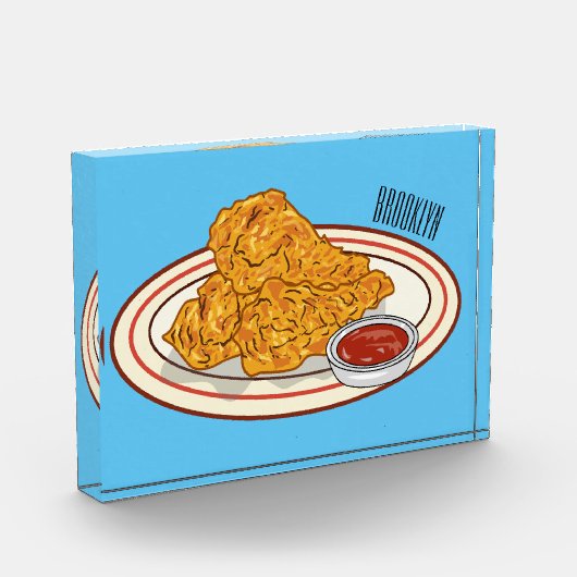 Fried cartoon-illustratie fotoblokken (Links)