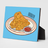 Fried cartoon-illustratie fotoplaat (Zijkant)