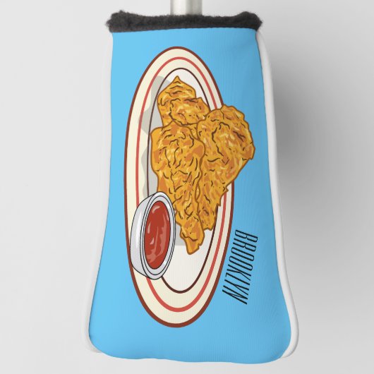 Fried cartoon-illustratie golfheadcover (Draai 90)