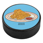 Fried cartoon-illustratie hockey puck (3/4)