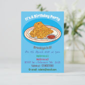 Fried cartoon-illustratie kaart (Staand voorkant)