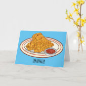 Fried cartoon-illustratie kaart (Gele Bloem)