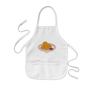 Fried cartoon-illustratie kinder schort