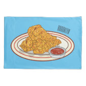 Fried cartoon-illustratie kussensloop (Achterkant)