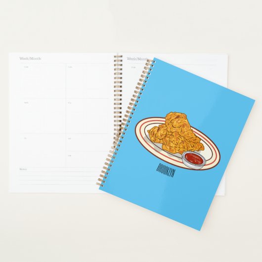 Fried cartoon-illustratie planner (Display)
