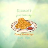 Fried cartoon-illustratie raamsticker (Vel 3)