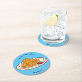 Fried cartoon-illustratie ronde kartonnen onderzetter (Insitu)