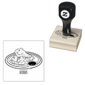 Fried cartoon-illustratie rubberstempel (Gestempeld)