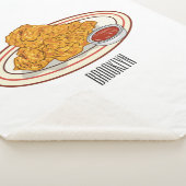 Fried cartoon-illustratie sherpa deken (3/4)