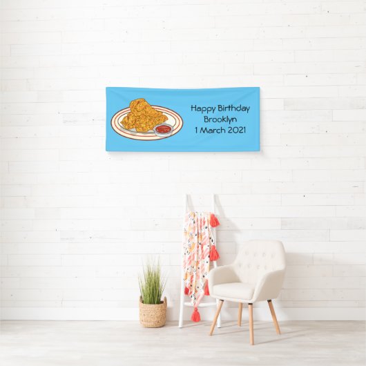 Fried cartoon-illustratie spandoek (Insitu)