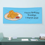 Fried cartoon-illustratie spandoek (Beurs)