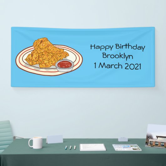 Fried cartoon-illustratie spandoek (Beurs)