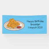 Fried cartoon-illustratie spandoek (Horizontaal)