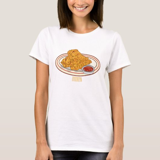 Fried cartoon-illustratie t-shirt (Voorkant)