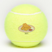 Fried cartoon-illustratie tennisballen (Achterkant)