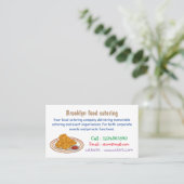 Fried cartoon-illustratie visitekaartje (Staand voorkant)