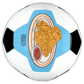 Fried cartoon-illustratie voetbal (Gedraaid)