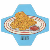 Fried cartoon-illustratie voetbal (Enkel)