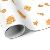 Fried Chicken and Waffles Pattern Cadeaupapier (Rol Hoek)